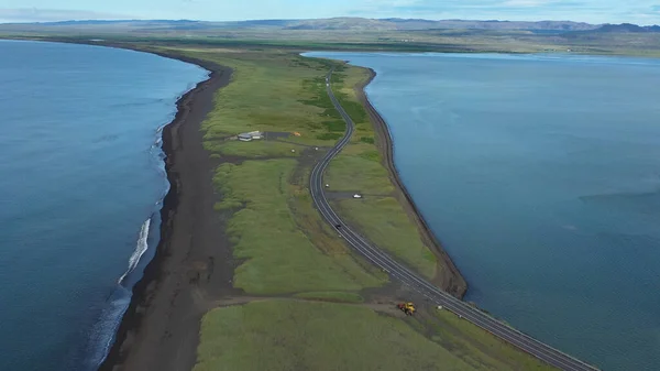 Fli Bird Reserve Iceland Airview4K Drone Shot Iceland September 2021 — 스톡 사진