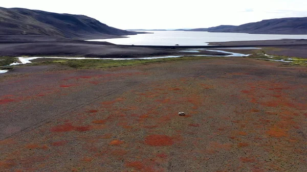 아이슬란드붉은 화산대 아이슬란드 지대에서 Aerial4K 2021 — 스톡 사진