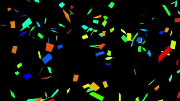 Confetti Animation effect — Stock Video