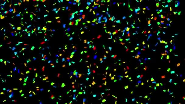 Efecto de animación Confetti — Vídeo de stock