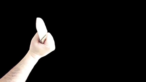 Main tranchant un couteau 