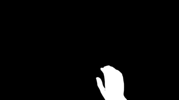 Mão feminina toque gestos compilação — Vídeo de Stock
