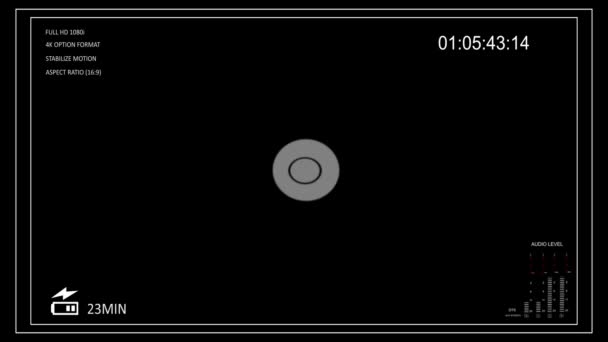 Camera viewfinder — Stock Video
