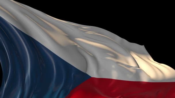 Flag of Czech Republic — Stock Video