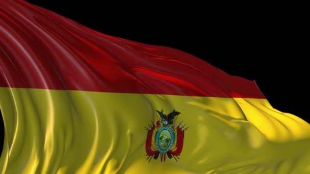 Flagga bolivia — Stockvideo