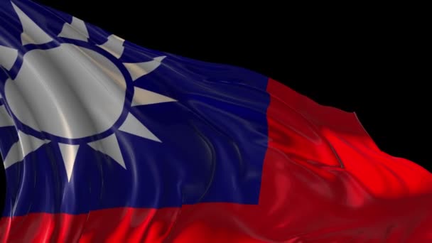 Republic of China Flag — Stock Video