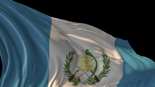 Bandera de Guatemala — Vídeos de Stock