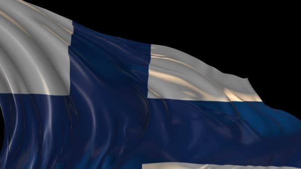 Bandera de Finlandia — Vídeos de Stock