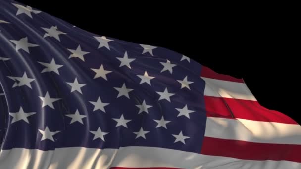 Amerikai Egyesült Államok zászló — Stock videók