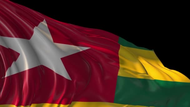 Флаг Того — стоковое видео