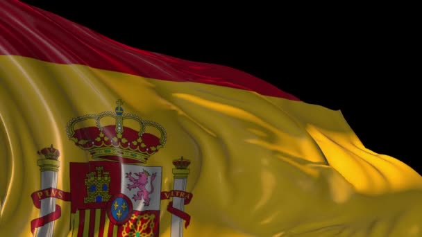 Bandera de España — Vídeo de stock