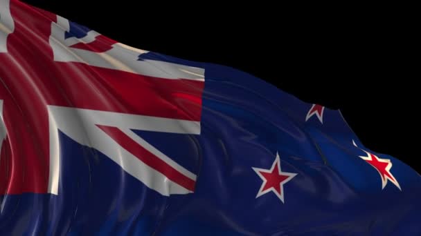 Flag of New Zealand — Stock Video