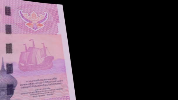 Limpiador de billetes de Tailandia — Vídeos de Stock