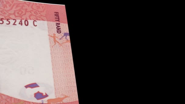 Billete de Sudáfrica Transición — Vídeo de stock