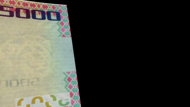 Billete Sierra Leona Transición — Vídeo de stock