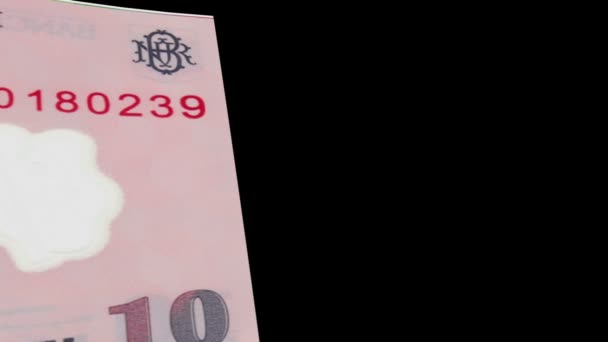 Transisi Banknote Rumania — Stok Video