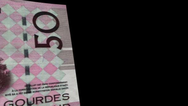 Transición de billetes en Haití — Vídeos de Stock