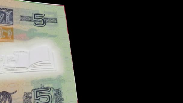 Guatemala banknote Wiper — Stock Video