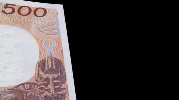 Камерун банкнота склоочисника — стокове відео