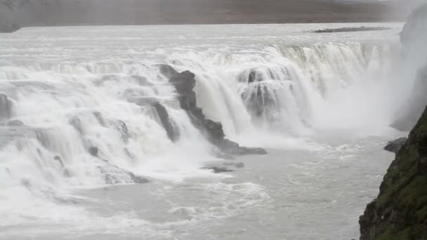 Watervallen van IJsland Stockvideo