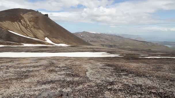 Islandská horská krajina — Stock video