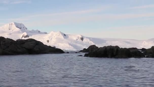 Táj gyönyörű Antarktisz — Stock videók