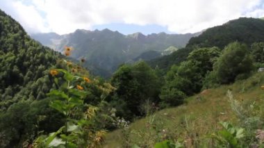 Svaneti tepeler ve dağlar