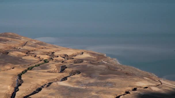 Döda havet sinkholes — Stockvideo