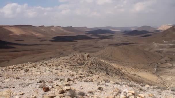 Paisaje del Monte Karkom — Vídeo de stock