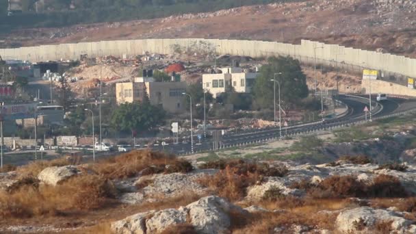 東エルサレム セキュリティの壁 — ストック動画