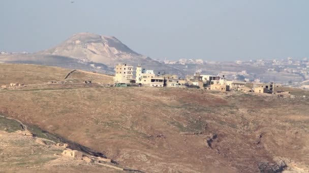 Cidade palestina no deserto da Judeia — Vídeo de Stock