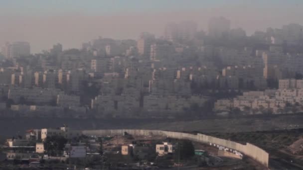 北のエルサレムのアラブ地域 — ストック動画