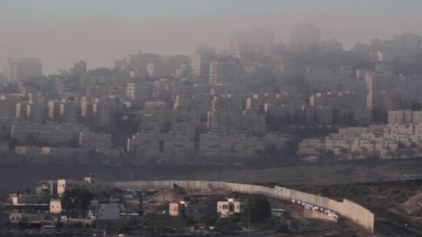 North Jerusalem Arab neighborhood — Stock Video