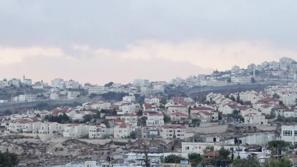 Jerusalén Este Muro de seguridad — Vídeo de stock