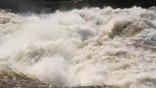 汹涌的河流流量 — 图库视频影像