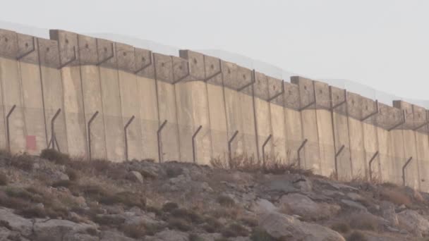 Oost-Jeruzalem veiligheidsmuur — Stockvideo