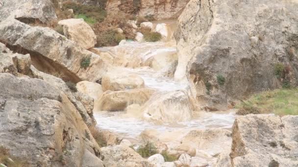 Montaña río fangoso — Vídeos de Stock