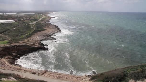 Costa marítima de montanha — Vídeo de Stock