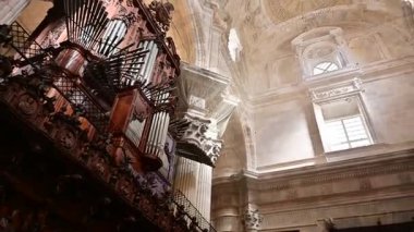 Cadiz Katedrali, İspanya Kutsal mimari ve altın ışık