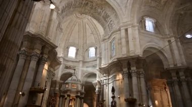 Cadiz Katedrali, İspanya Kutsal mimari ve altın ışık
