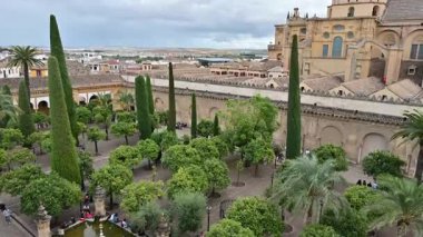 İspanya, Cordoba Katedrali 'nin havadan görünüşü