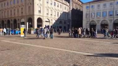 Torino, İtalya - 28 Aralık 2025 - Piazza San Carlo, Torino, İtalya