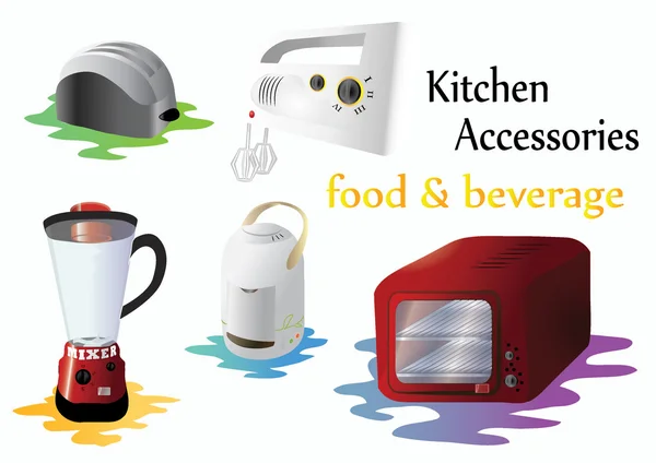 Kitchen accessories — Stock Vector