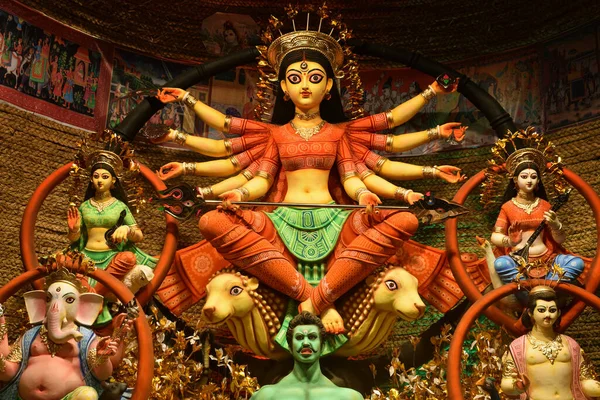 Дургапуя Найбільший Фестиваль Індії Особливе Найбільше Свято Гінду — стокове фото