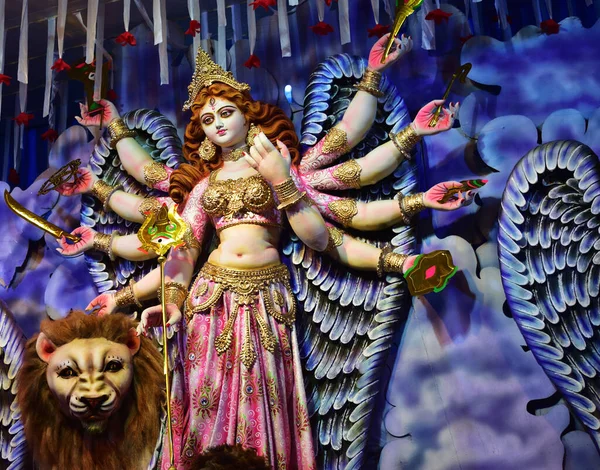 Durgapuja Grand Festival Inde Spécialement Grand Festival Hindous — Photo