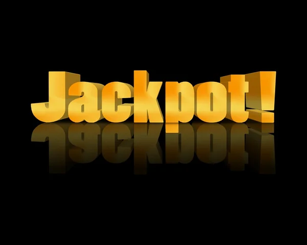 Jackpot 3d słowo — Zdjęcie stockowe