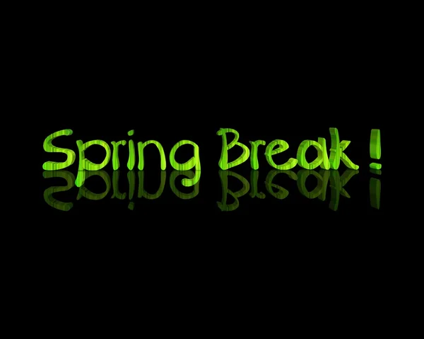 Spring Break 3d word — Stock Photo, Image