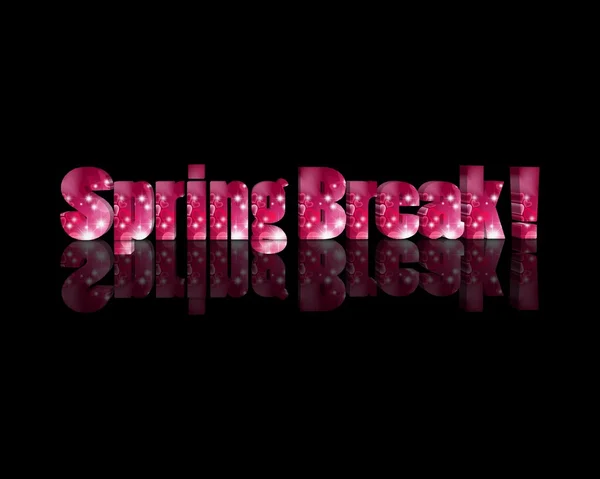Spring Break 3d słowo — Zdjęcie stockowe