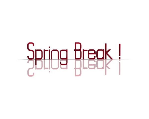 Spring Break 3d word — Stock Photo, Image