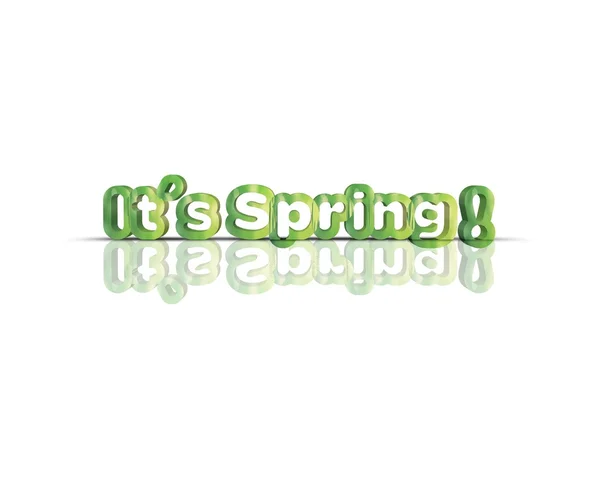 Its Spring 3d word — Stock Photo, Image